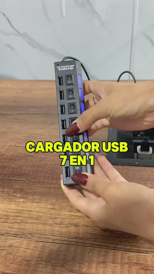 CARGADOR USB 7 PUERTOS